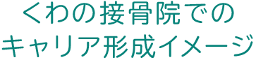 くわの接骨院でのキャリア形成イメージ