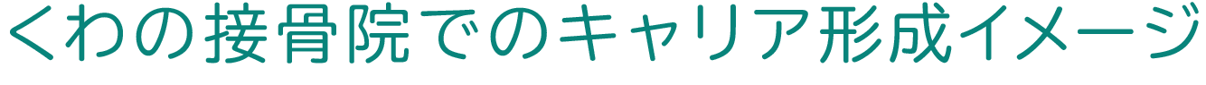 くわの接骨院でのキャリア形成イメージ